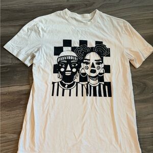Graphic Print White T-Shirt